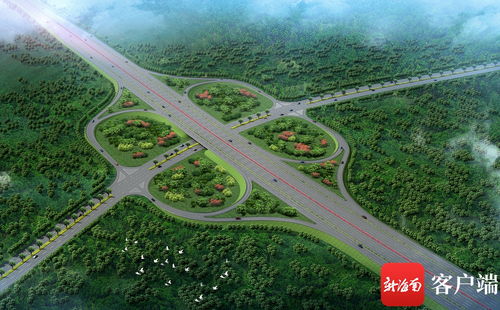 岛内第一条双向八车道高速公路 洋浦疏港高速公路项目开工